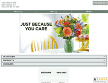 Tablet Screenshot of aplusgardens.com
